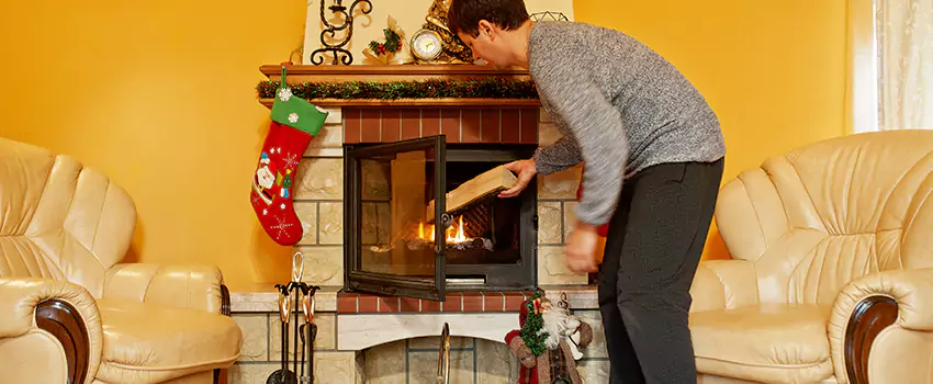 Rusted Metal Fireplace Restoration in Kearney, Nebraska